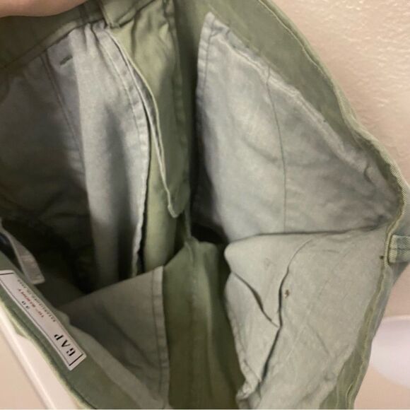 Gap Mens 10” Vintage Classic Khakis eco cotton Twig Green size 30 NWT - Picture 9 of 11